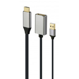 Gembird A-HDMIM-DPF-02 Active 4K HDMI male to DisplayPort female adapter Black