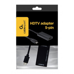 Gembird A-MHL-002 HDTV adapter 5-pin Black