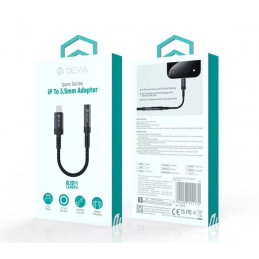 Devia ST111172 iPure Series Lightning to 3,5mm Adapter Black