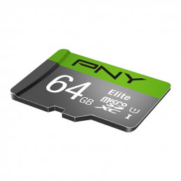 PNY 64GB microSDXC Elite Class 10 UHS-I + adapterrel