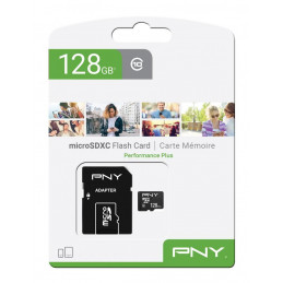 PNY 128GB microSDXC Performance Plus Class 10 + adapterrel