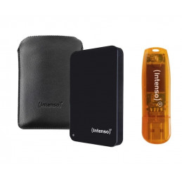 Intenso 1TB 2,5" USB3.2 Memory Drive Black + 64GB USB Stick