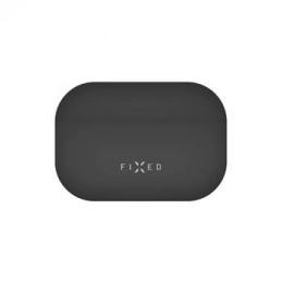 FIXED Silky szilikon tok Apple Airpods Pro fülhallgatóhoz, fekete