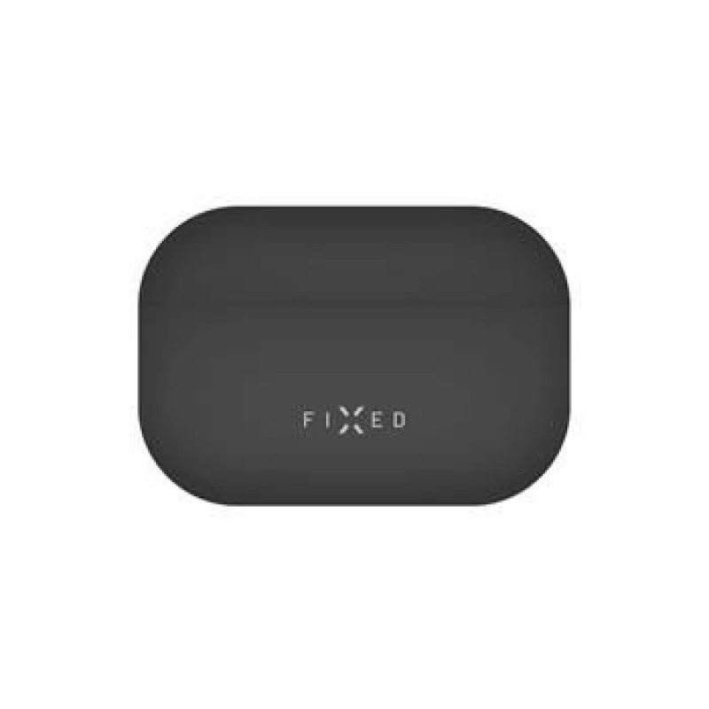 FIXED Silky szilikon tok Apple Airpods Pro fülhallgatóhoz, fekete