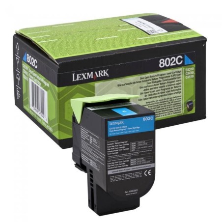 Lexmark [802C] 80C20C0 kék eredeti toner