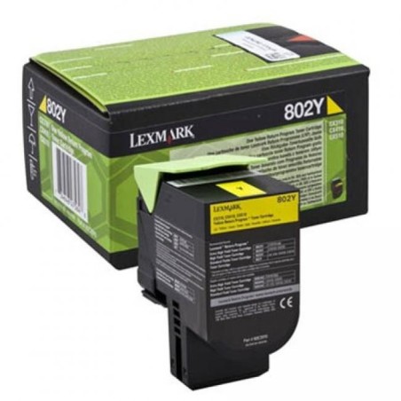 Lexmark [802Y] 80C20Y0 sárga eredeti toner