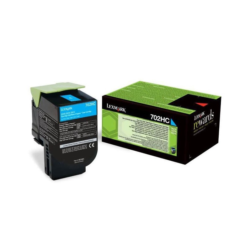 Lexmark [702HC] 70C2HC0 kék eredeti toner