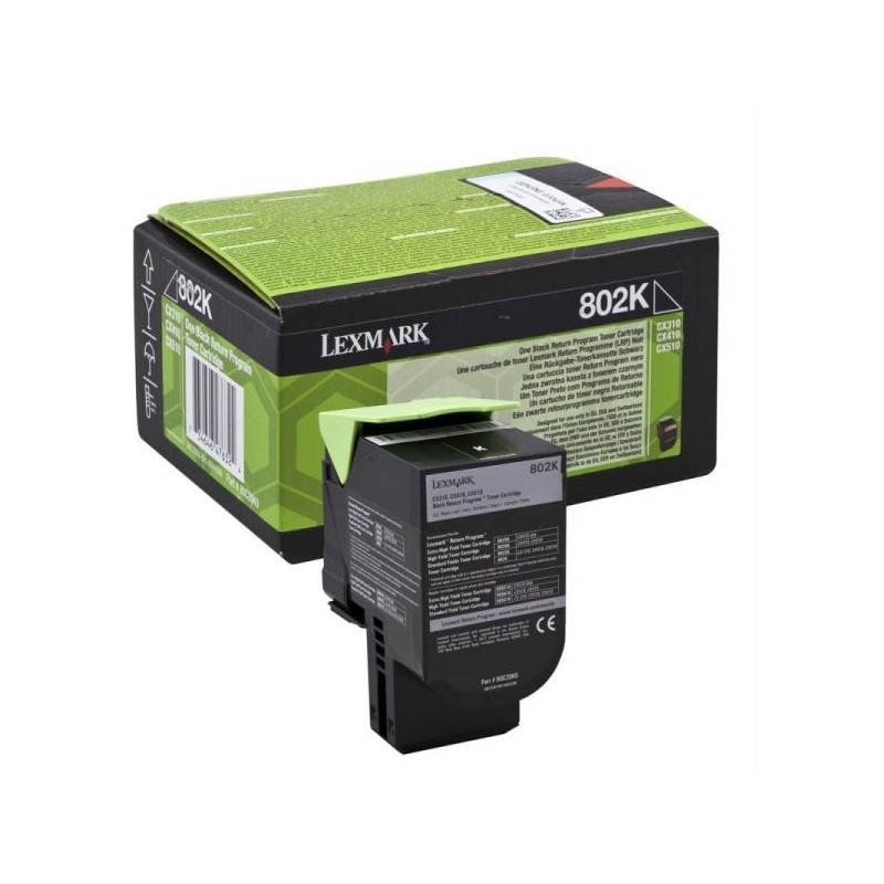 Lexmark [802Bk] 80C20K0 fekete eredeti toner