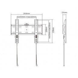 Gembird WM-42F-01 Fixed TV Wall Mount 13”-42” Black
