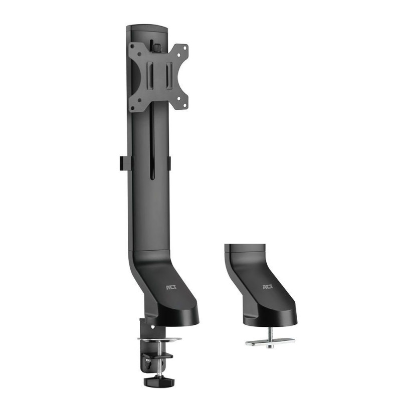 ACT AC8321 Single Monitor Arm Office Quick Height Adjustment 10"-35" Black