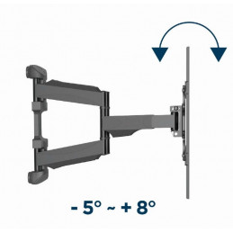 Gembird WM-75ST-01 Full-motion TV wall mount 32”-75” Black