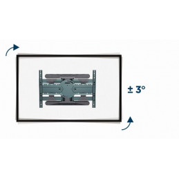 Gembird WM-80STR-01 Rotating full motion TV wall mount 40" - 80" Black