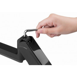 Gembird MA-DA3-01 Desk mounted adjustable mounting arm for 3 monitors full-motion 17"-27" Black
