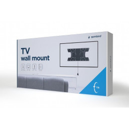 Gembird WM-65T-02 TV wall mount (tilt) 32”-65” Black