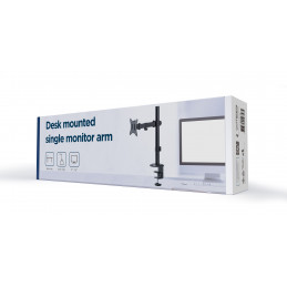 Gembird MA-D1-03 Desk mounted single monitor arm 17”-32” Black
