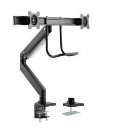 Gembird MA-DA2-04 Desk mounted adjustable monitor arm for 2 monitors 17"-32" Black