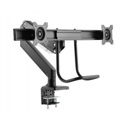 Gembird MA-DA2-04 Desk mounted adjustable monitor arm for 2 monitors 17"-32" Black