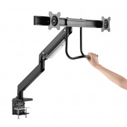 Gembird MA-DA2-04 Desk mounted adjustable monitor arm for 2 monitors 17"-32" Black