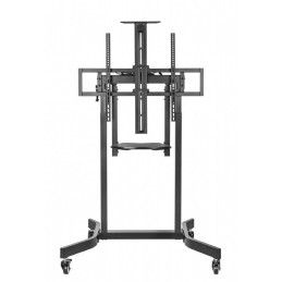 Gembird TVS-100T-01 Motorized height adjustable TV floor stand with caster wheels 55"-100" Black