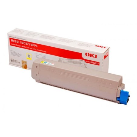 Oki [MC-853,MC-873] sárga eredeti toner (45862837)