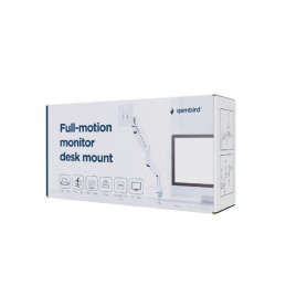 Gembird Full-motion desk display mounting arm 17”-32” White
