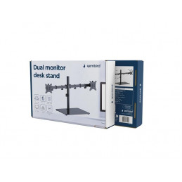 Gembird MS-D2ST-01 Dual monitor desk stand 17”-32” Black