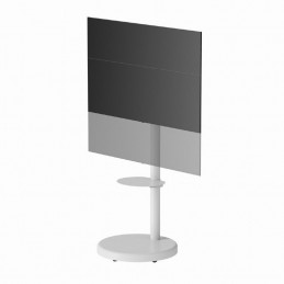 Gembird TVS-86TR-01-W TV floor stand  37"-86" White