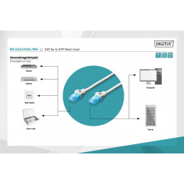 Digitus CAT5e U-UTP Patch Cable 3m White