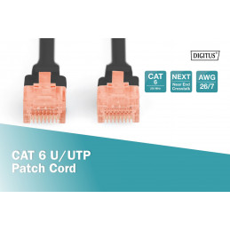 Digitus CAT6 U-UTP Patch Cable 3m Black
