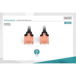 Digitus CAT6 U-UTP Patch Cable 3m Black