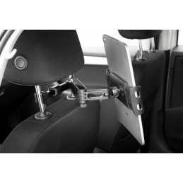 FIXED Tab Passenger 2 táblagép tartó fejtámlára, teleszkópos, fekete