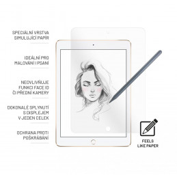 FIXED PaperGlass védőfólia Apple iPad 10.2"-hoz (2019/2020/2021), átlátszó