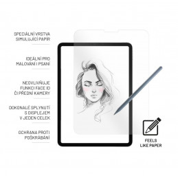 FIXED PaperGlass edzett üveg képernyő védő fólia Apple iPad Pro 11" (2024)-hez, papír felületét utánozza, FIXGTP-1325
