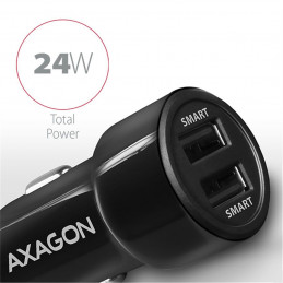 AXAGON PWC-5V5 2.4A + 2.4A Car Charger Black