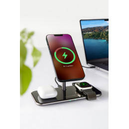 Intenso MB13 3in1 Magnetic Wireless Charger Black