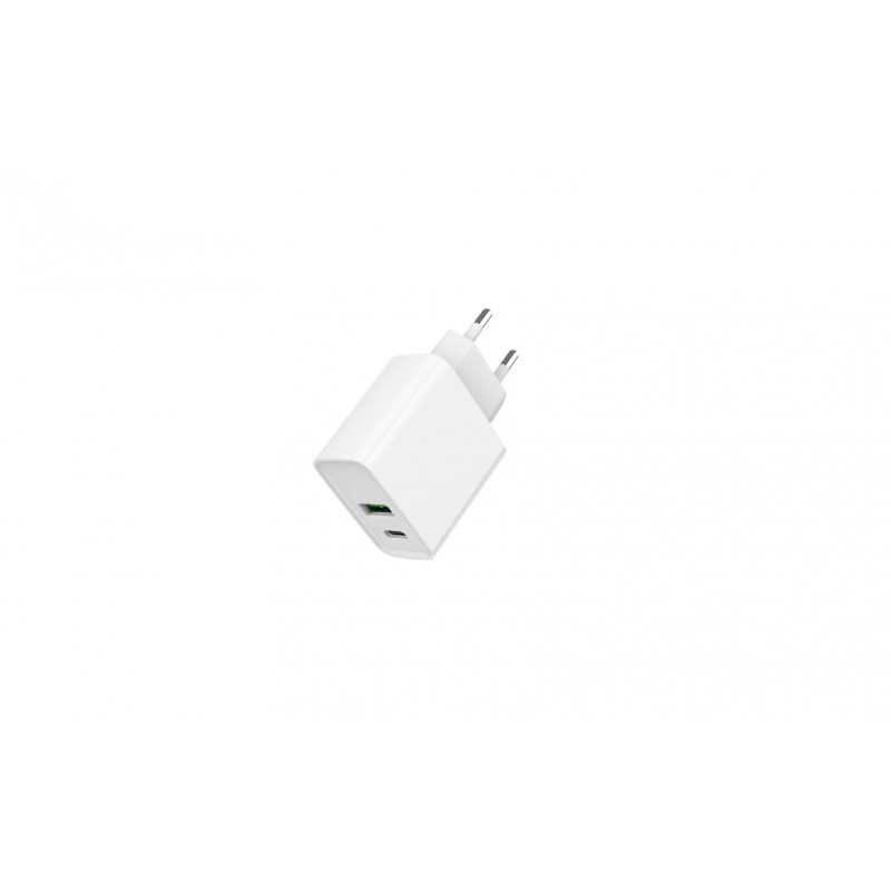 Gembird 2-port 20 W USB fast charger White