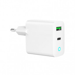 Gembird 2-Port 20W USB Fast Charger White