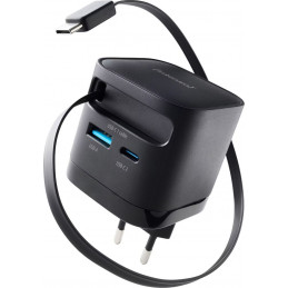 Intenso Compact Fast Charger 65W USB-C/USB-A Black