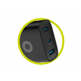 Mobile Origin Mobile Origin GaN 40W Wall Charger MO13, black 1 USB-A + 2 USB-C Black