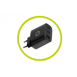 Mobile Origin Mobile Origin GaN 40W Wall Charger MO13, black 1 USB-A + 2 USB-C Black