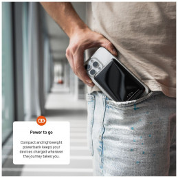 FIXED MagZen 10 Pro Qi2 standard 10000mAh PowerBank fekete