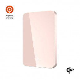 FIXED MagZen 5 Qi2 külső akkumlátor 5000 mAh, rózsaszín