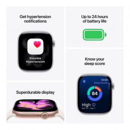 Apple Watch S11 GPS 42mm Space Grey Aluminium Case with Black Sport Band M/L