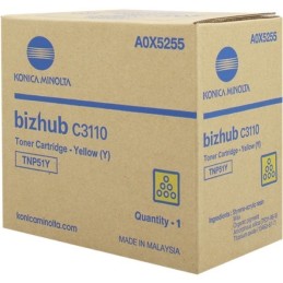 Konica Minolta Bizhub C3110 [TNP51Y] sárga eredeti toner