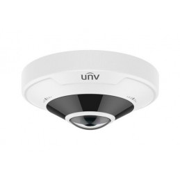 Uniview Pro 4K (12MP) halszem dómkamera, 1.8mm fix objektívvel, mikrofonnal és hangszóróval
