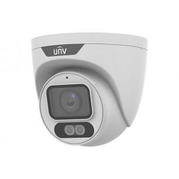 Uniview Easystar 4MP Colorhunter turret dómkamera, 4mm@F1.0 fix objektívvel, mikrofonnal