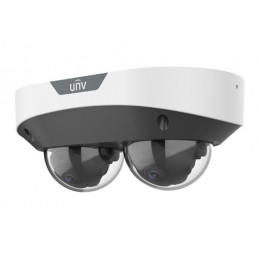 Uniview 2x2MP kétlencsés Multiview dómkamera, 2x4mm-es objektívvel, 2db beépített mikrofonnal
