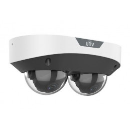 Uniview 2x2MP kétlencsés Multiview dómkamera, 2x4mm-es objektívvel, 2db beépített mikrofonnal