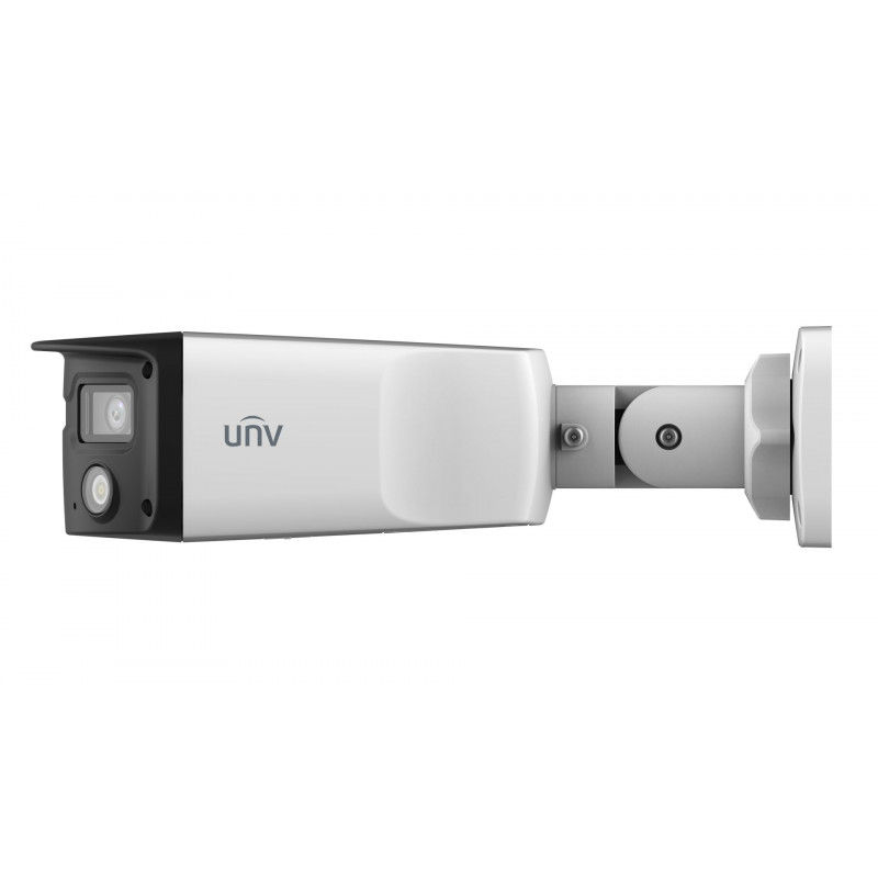 Uniview Prime-III 8MP (3840x1080) 180°-os széles látószögű ColorHunter csőkamera, 2x4mm fix objektívvel, dual mikrofonnal és han