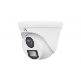 Uniview 2MP analóg ColorHunter Dual-light turret dómkamera, 2,8mm fix objektívvel, mikrofonnal (DL)